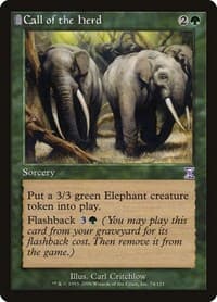 Call of the Herd - Timeshifted - Magic: The Gathering card