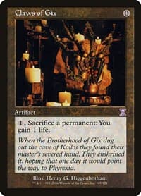 Claws of Gix - Timeshifted - Magic: The Gathering card
