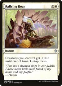 Rallying Roar - Ixalan - Magic: The Gathering card