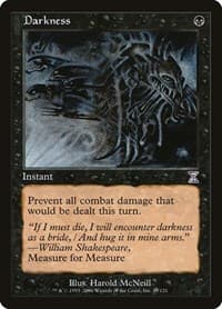 Darkness - Timeshifted - Magic: The Gathering card