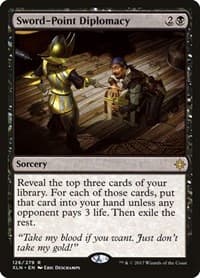 Sword-Point Diplomacy - Ixalan - Magic: The Gathering card