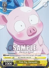 Pink Pig, Haruyuki - Accel World - Weiss Schwarz card