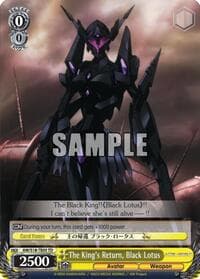 The King's Return, Black Lotus - Accel World - Weiss Schwarz card