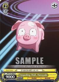 Impeding Wall, Haruyuki - Accel World - Weiss Schwarz card
