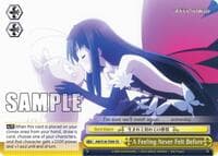 A Feeling Never Felt Before (TD) - Accel World - Weiss Schwarz card