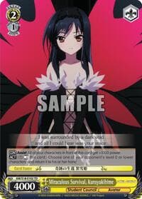 Miraculous Survival, Kuroyukihime - Accel World - Weiss Schwarz card