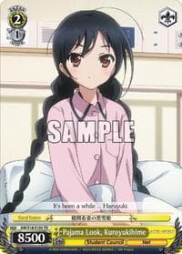 Pajama Look, Kuroyukihime - Accel World - Weiss Schwarz card