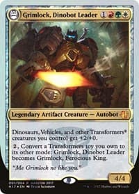 Grimlock, Dinobot Leader // Grimlock, Ferocious King - Media Promos - Magic: The Gathering card