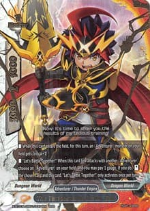 The Tempestuous Brave, Gao - LVL Up! Heroes & Adventurers! - Future Card BuddyFight card
