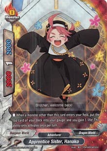 Apprentice Sister, Hanako - LVL Up! Heroes & Adventurers! - Future Card BuddyFight card