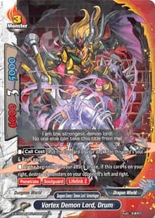 Vortex Demon Lord, Drum - LVL Up! Heroes & Adventurers! - Future Card BuddyFight card