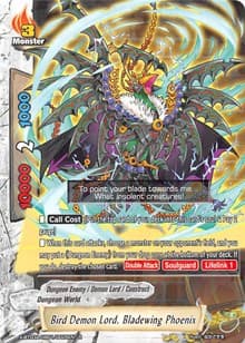 Bird Demon Lord, Bladewing Phoenix - LVL Up! Heroes & Adventurers! - Future Card BuddyFight card