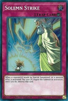 Solemn Strike - Code of the Duelist - YuGiOh card