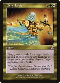 Fiery Justice - Timeshifted - Magic: The Gathering card