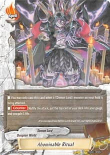 Abominable Ritual - LVL Up! Heroes & Adventurers! - Future Card BuddyFight card