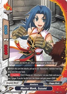 Master Monk, Suzumi - LVL Up! Heroes & Adventurers! - Future Card BuddyFight card