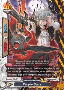 Vampire, Shura - LVL Up! Heroes & Adventurers! - Future Card BuddyFight card