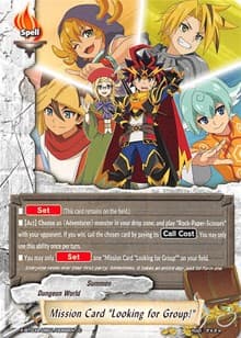 Mission Card "Looking for Group!" - LVL Up! Heroes & Adventurers! - Future Card BuddyFight card