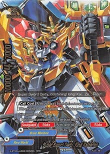 Super Sword Deity, King Kaizerion - LVL Up! Heroes & Adventurers! - Future Card BuddyFight card