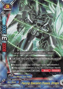 Piercing Specialist Chassis, Stregia - LVL Up! Heroes & Adventurers! - Future Card BuddyFight card