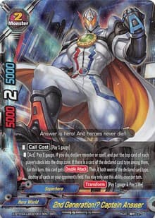 2nd Generation!? Captain Answer - LVL Up! Heroes & Adventurers! - Future Card BuddyFight card