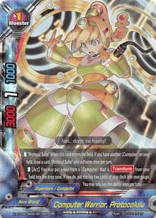 Computer Warrior, Protocolulu - LVL Up! Heroes & Adventurers! - Future Card BuddyFight card