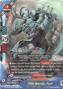 Fifth Warrior, Funf - LVL Up! Heroes & Adventurers! - Future Card BuddyFight card