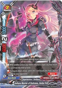 Uniform Warrior of Darkness, Garter Frill - LVL Up! Heroes & Adventurers! - Future Card BuddyFight card