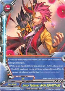 Armor Talisman: GAIN ADVANTAGE - LVL Up! Heroes & Adventurers! - Future Card BuddyFight card