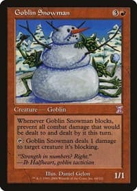 Goblin Snowman - Timeshifted - Magic: The Gathering card