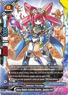 Shiny Mobile Uniform Warrior, Jewelry Frill - LVL Up! Heroes & Adventurers! - Future Card BuddyFight card