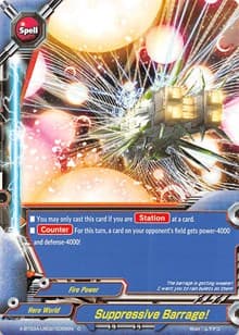 Suppressive Barrage! - LVL Up! Heroes & Adventurers! - Future Card BuddyFight card