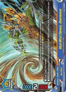 Mud-Wind Demon, Geanemos - LVL Up! Heroes & Adventurers! - Future Card BuddyFight card
