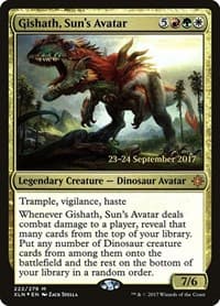 Gishath, Sun's Avatar (XLN) - Prerelease Cards - Magic: The Gathering card
