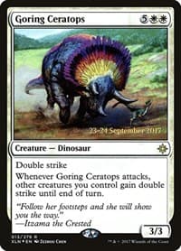 Goring Ceratops - Prerelease Cards - Magic: The Gathering card