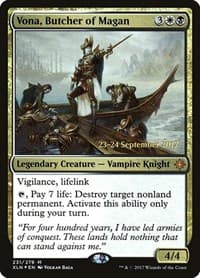 Vona, Butcher of Magan - Prerelease Cards - Magic: The Gathering card