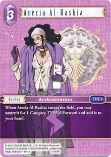 Arecia Al-Rashia - Opus III - Final Fantasy TCG card