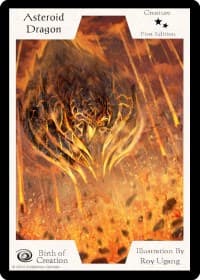 Asteroid Dragon (First Edition) - Birth of Creation - Exodus TCG card