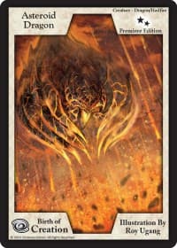 Asteroid Dragon (Premiere Edition) - Birth of Creation - Exodus TCG card