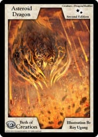 Asteroid Dragon (Second Edition) - Birth of Creation - Exodus TCG card