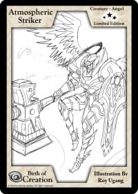 Atmospheric Striker (Limited Edition) - Limited Edition Sketch Cards - Exodus TCG card