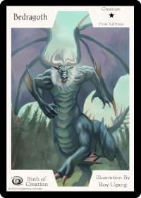 Bedragoth (First Edition) - Birth of Creation - Exodus TCG card