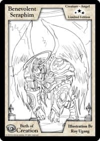Benevolent Seraphim (Limited Edition) - Limited Edition Sketch Cards - Exodus TCG card
