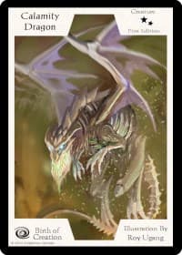Calamity Dragon (First Edition) - Birth of Creation - Exodus TCG card