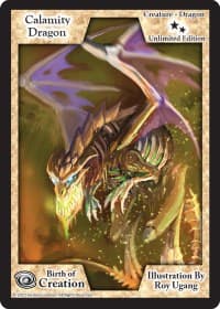 Calamity Dragon (Unlimited Edition) - Birth of Creation - Exodus TCG card
