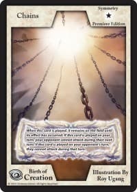 Chains (Premiere Edition) (Feathers) - Birth of Creation - Exodus TCG card