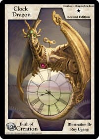 Clock Dragon (Second Edition) - Birth of Creation - Exodus TCG card