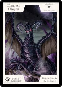 Darcrest Dragon (First Edition) - Birth of Creation - Exodus TCG card