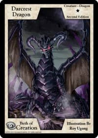 Darcrest Dragon (Second Edition) - Birth of Creation - Exodus TCG card