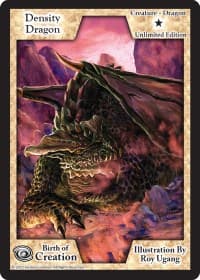 Density Dragon (Unlimited Edition) - Birth of Creation - Exodus TCG card